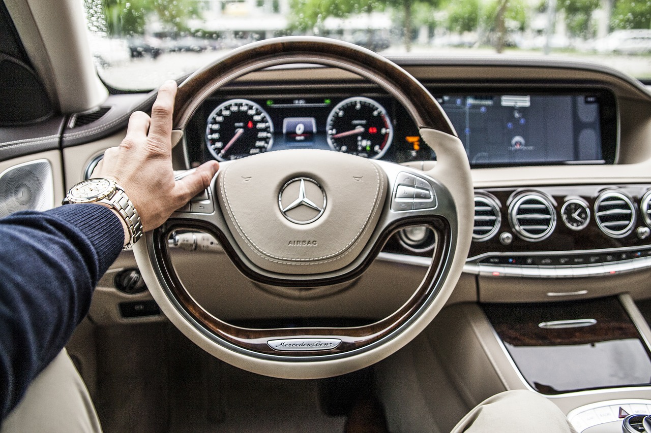 driving a car